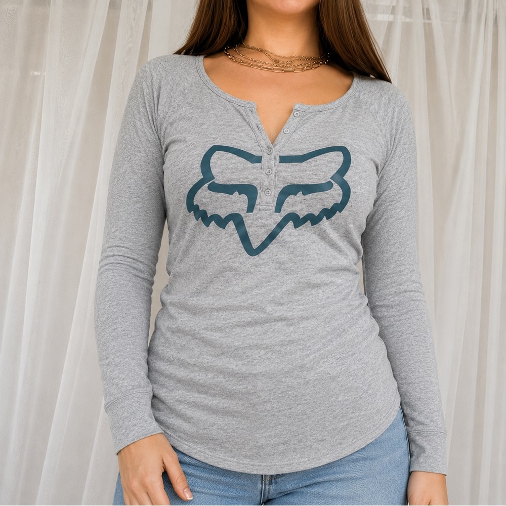 vintage y2k Fox Racing longsleeve top